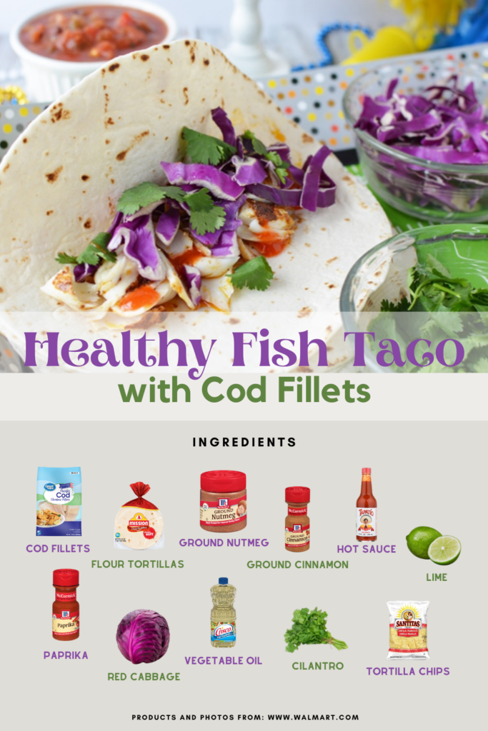 Easy to Make Fish Tacos &#8211; Healthy Fish Taco Recipe with Cod Fillets