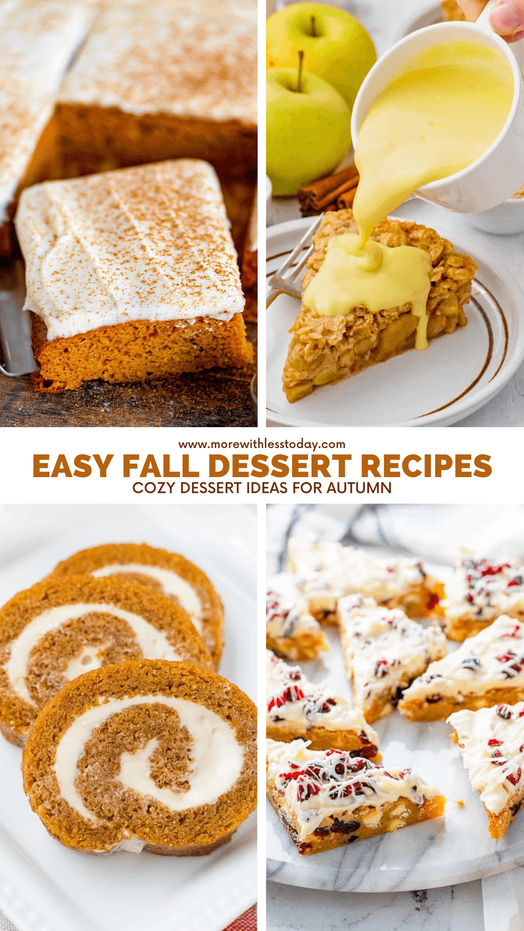 Easy Fall Dessert Recipes - PIN