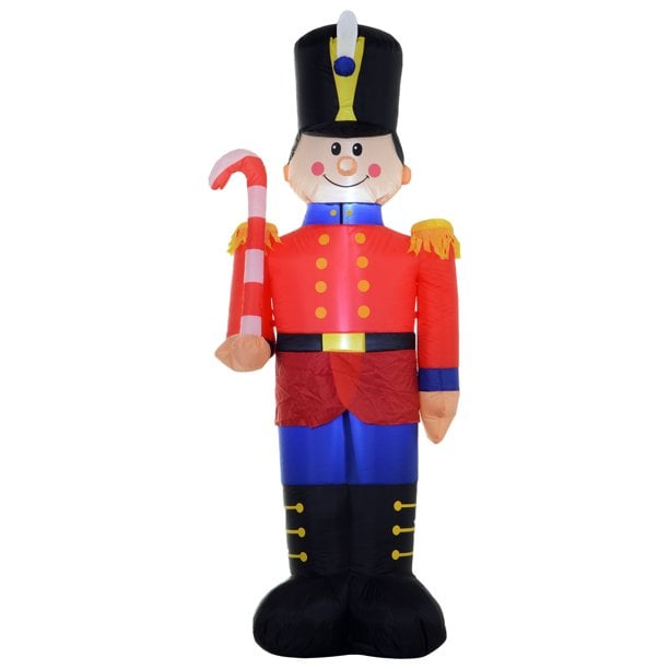 Inflatable Christmas Outdoor Lighted Yard Decoration, Toy Solider, 6' Tall Christmas Home Decor from Walmart