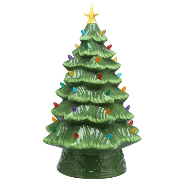 Mr. Christmas Ceramic Nostalgic Tree Christmas Home Decor from Walmart
