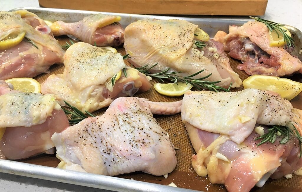 Roasted Chicken Recipe with Lemon and Rosemary