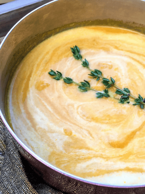 Creamy Vegan Carrot Ginger Soup Poster