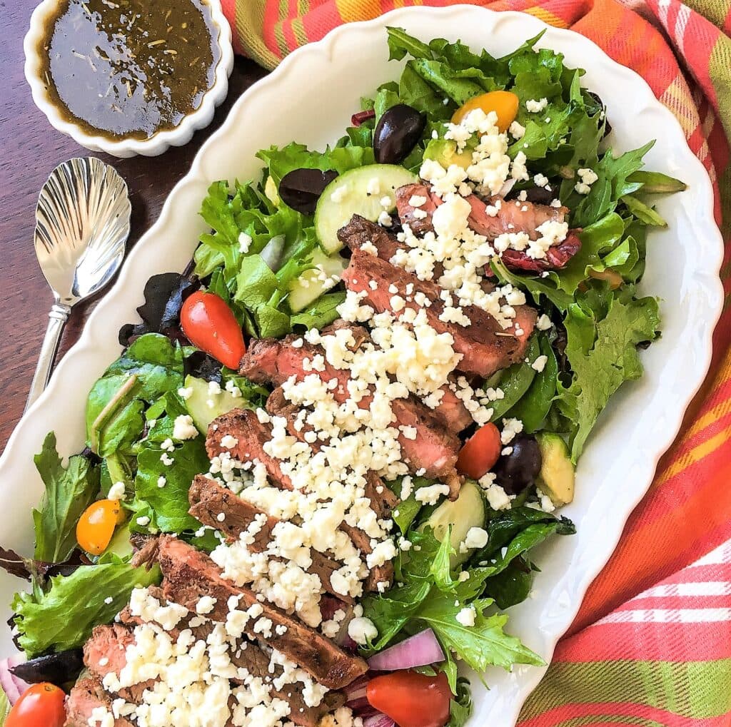 Greek Steak Salad