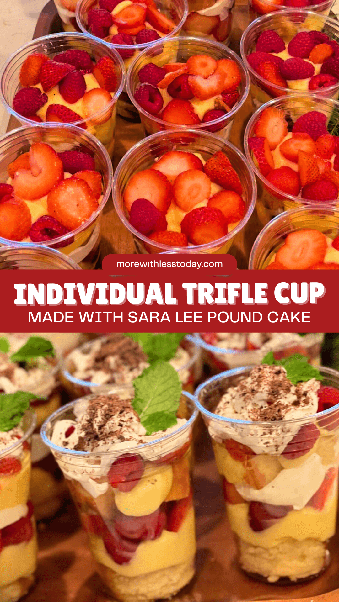 Individual Trifle Cup Recipe - PIN