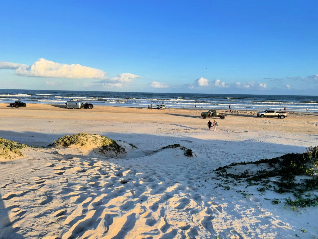 cars driving on Lively Beach