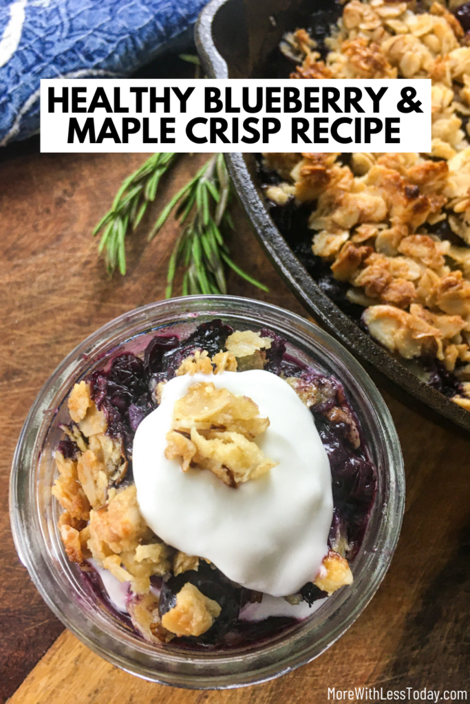 healthy blueberry and maple crisp recipe