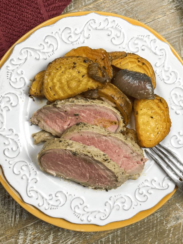 Roasted Pork Tenderloin with Golden Beets Recipe