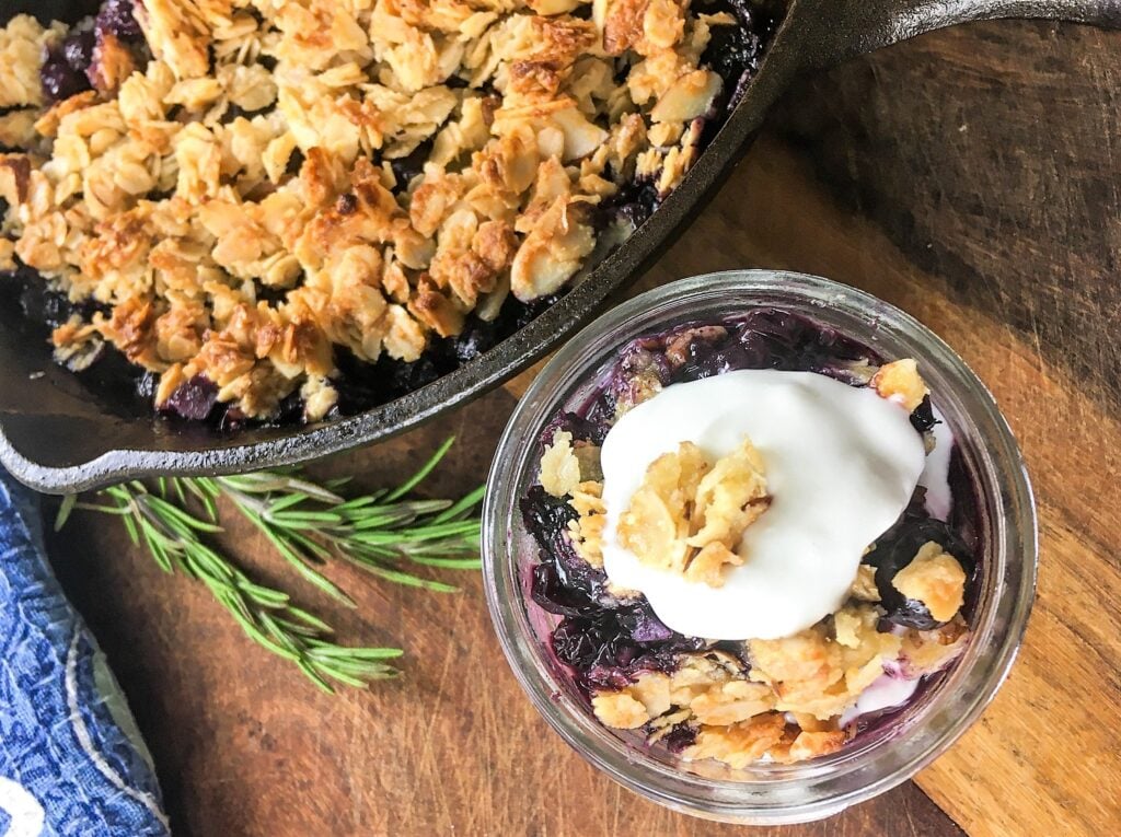 Blueberry Maple Crisp recipe