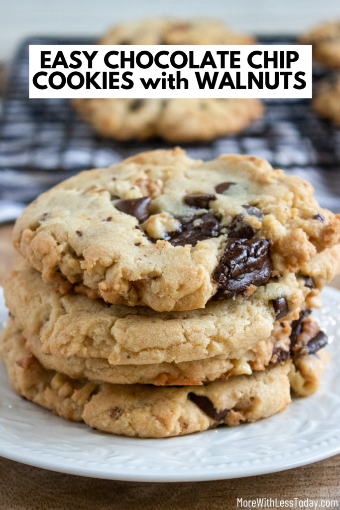 easy chocolate chip cookies with walnuts