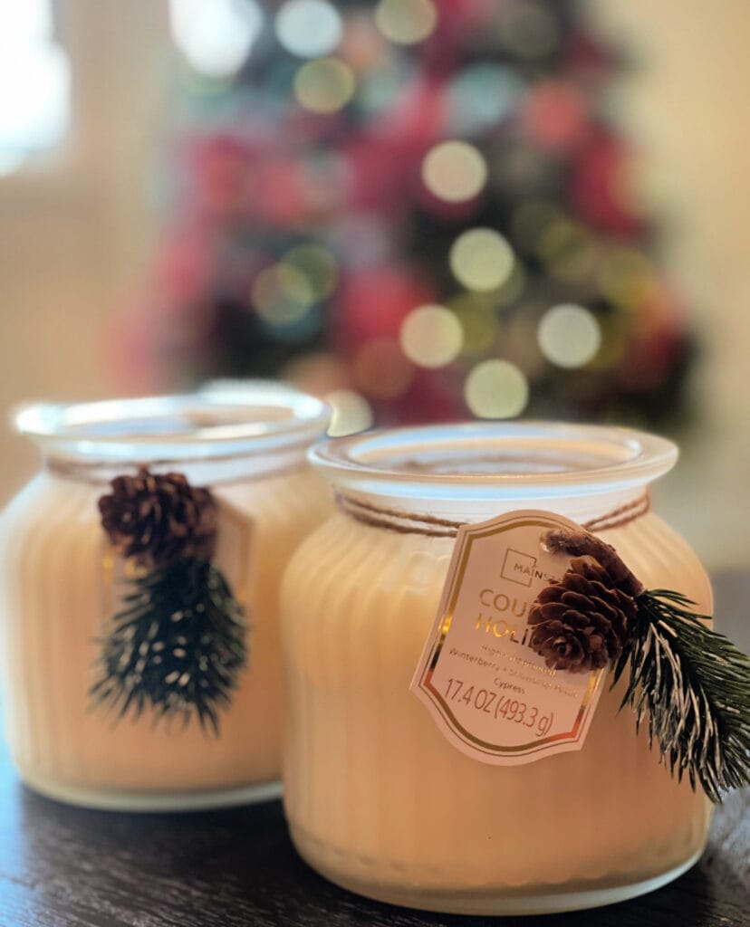 Mainstays Holiday Candles from Walmart