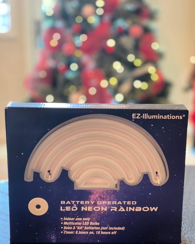 EZ-Illuminations Battery Operated Multicolor LED Neon-Style Rainbow Light with Built-in Timer