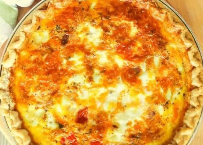 5 Dollar Dinner Ideas for Menu Planning Monday - Easy Bacon Cheese Quiche Recipe