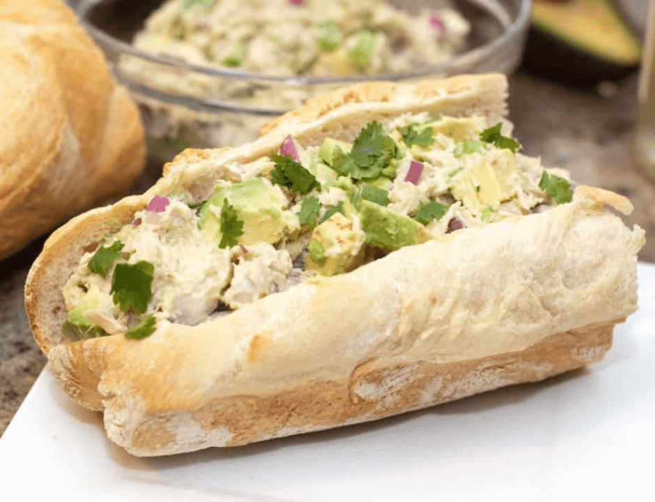 Avocado Tuna Salad Sub - Canned Tuna Recipes