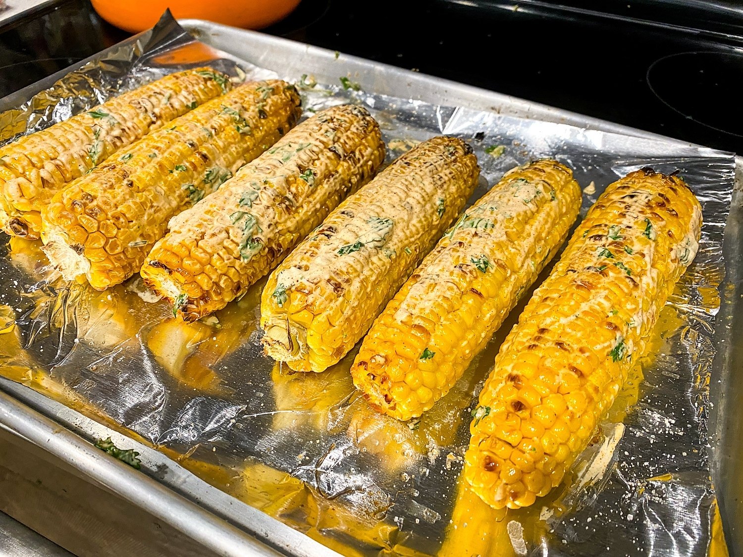 Broiled street corn