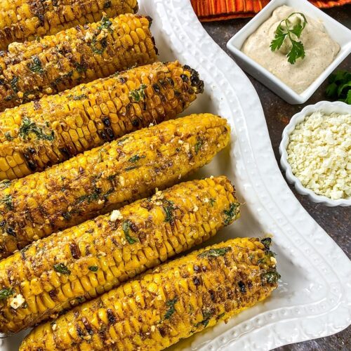 Broiled Mexican Street Corn Elote Recipe