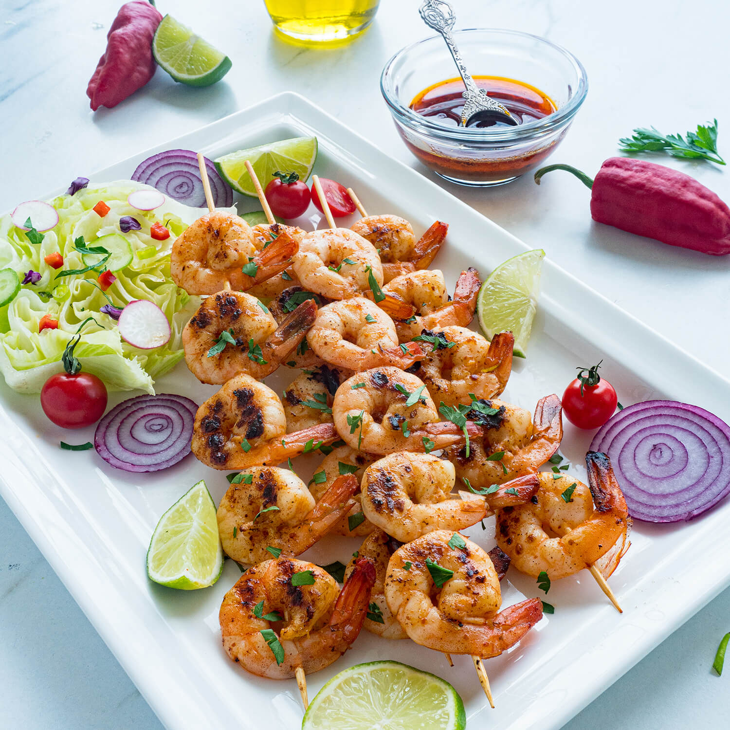 Chipotle Lime Shrimp Skewers Recipe