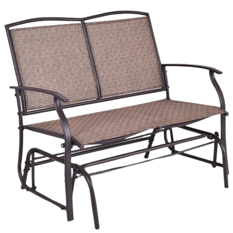 Brown Patio Glider Rocking Bench from Walmart Clearance