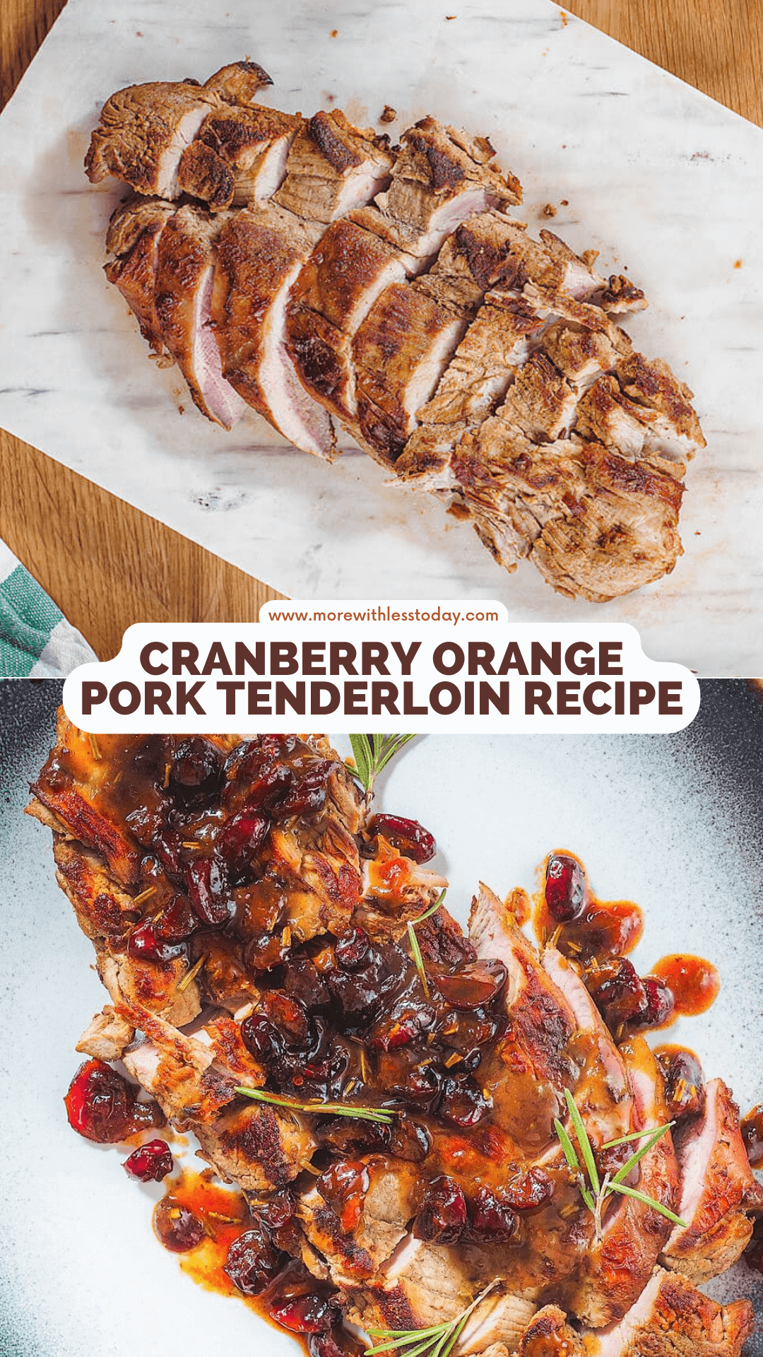 Cranberry Orange Glazed Pork Tenderloin - PIN