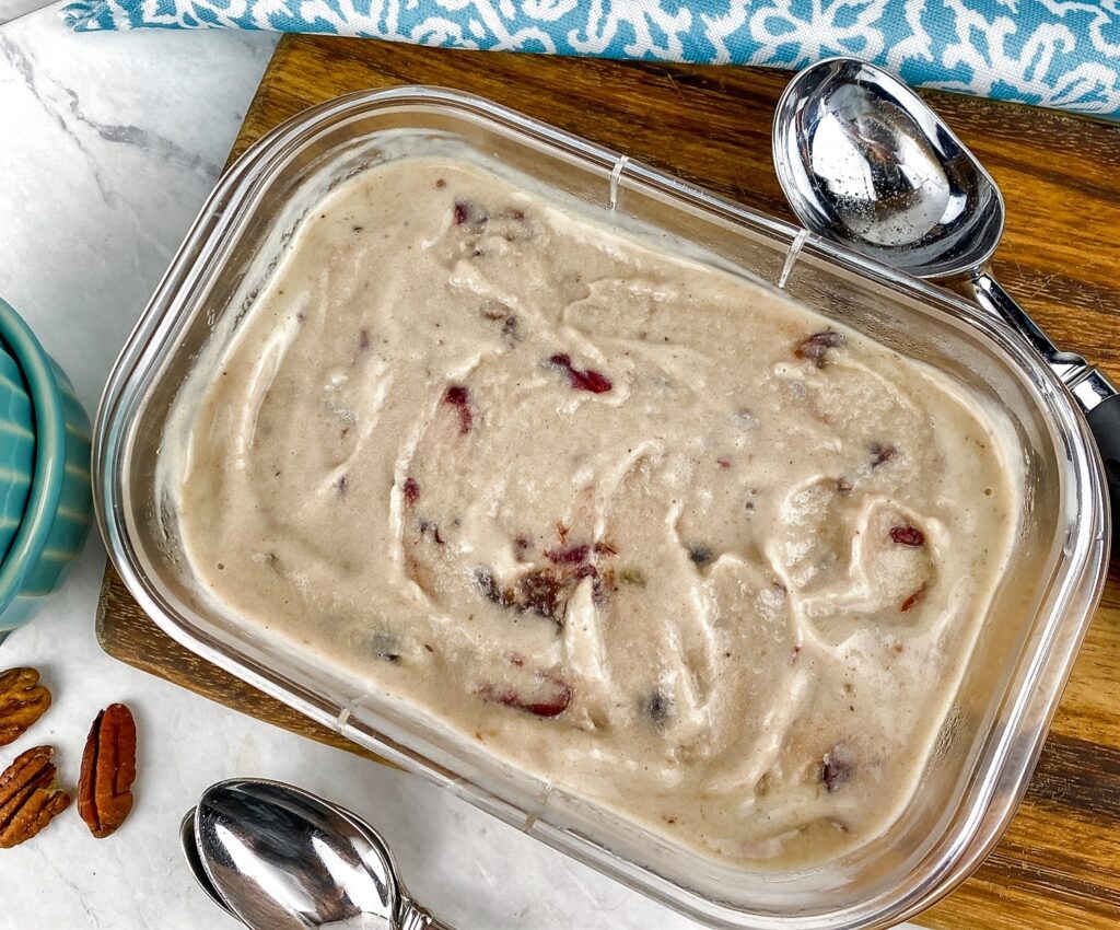 Delicious Cherry Pecan Ice Cream