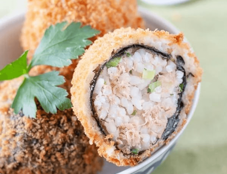 Japanese Crispy Fried Tuna Rice Balls