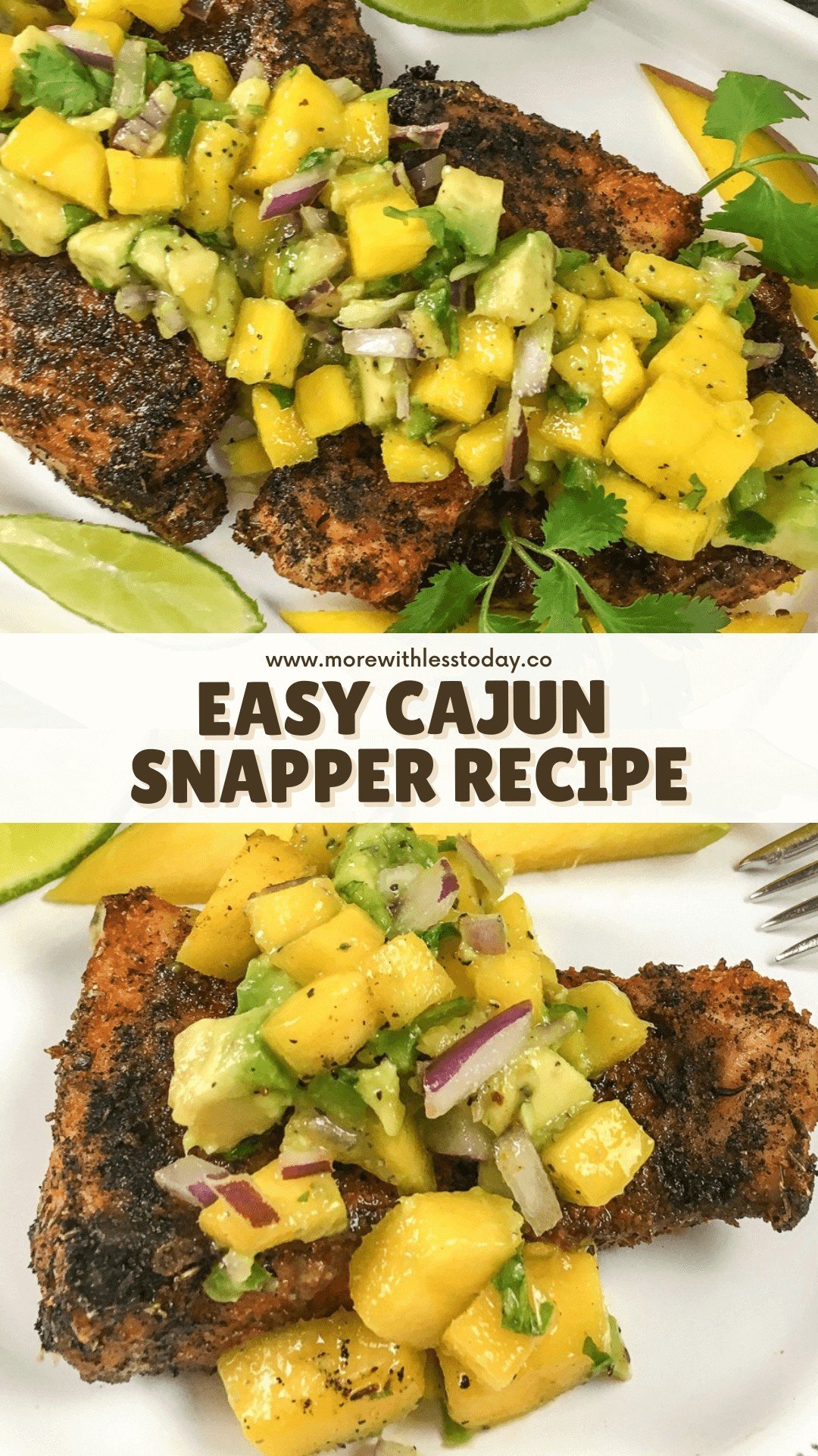 PIN for Cajun Snapper Recipe