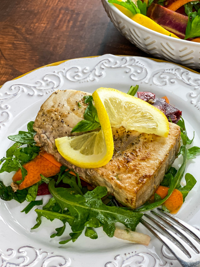 Seared Swordfish Salad Recipe More With Less Today