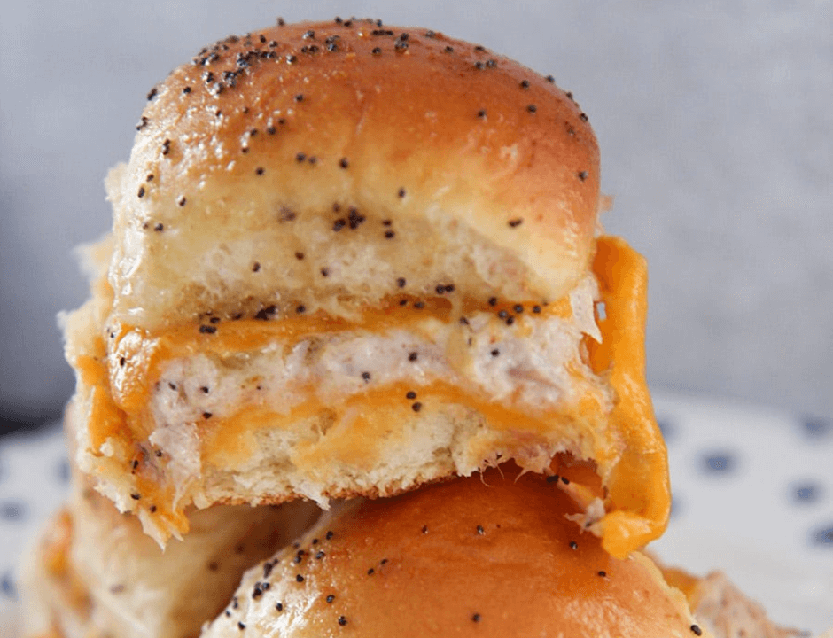 Tuna Melt Sliders - Canned Tuna Recipes