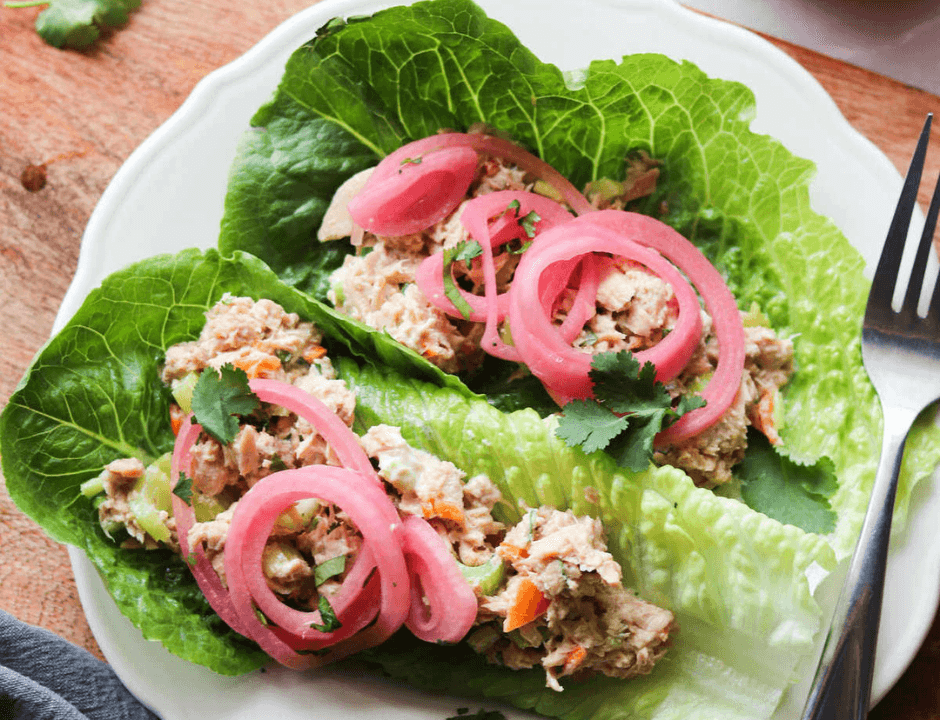 Tuna Salad Lettuce Wraps