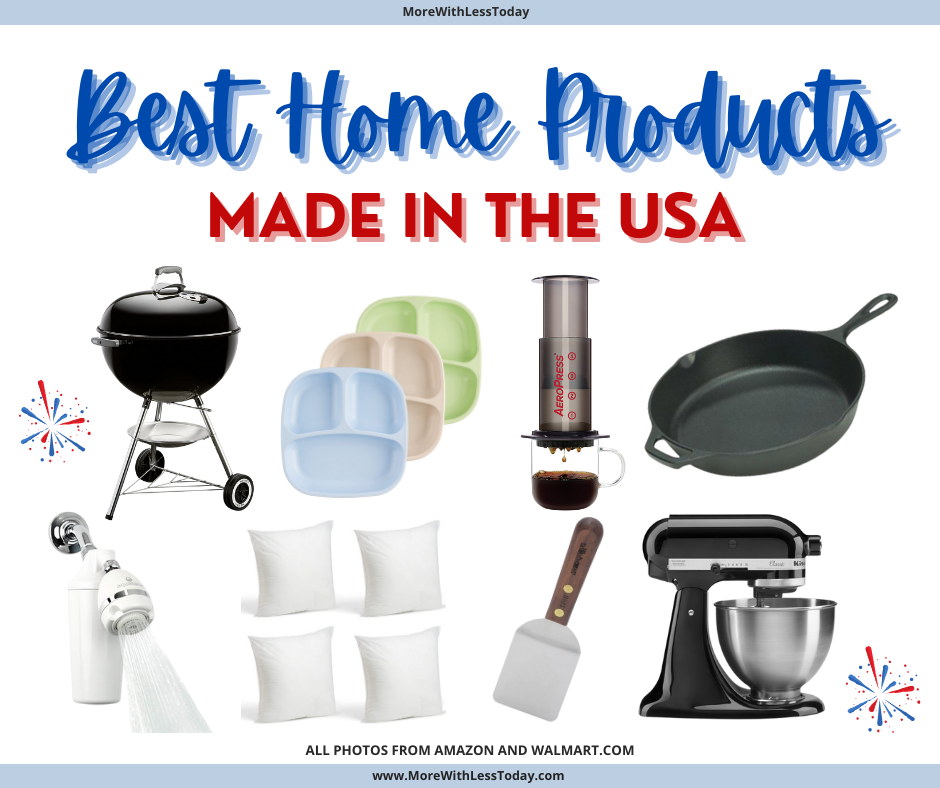 Best Home Products Made in the USA collage of products