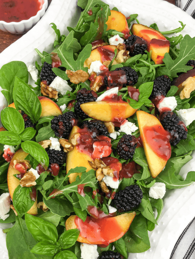 Peach Blackberry Salad Recipe