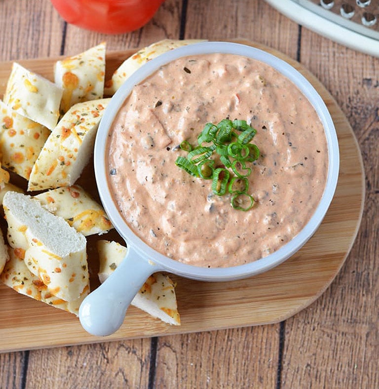Big Game Party Dips and Appetizers - Slow-Cooker Pepperoni Pizza Dip