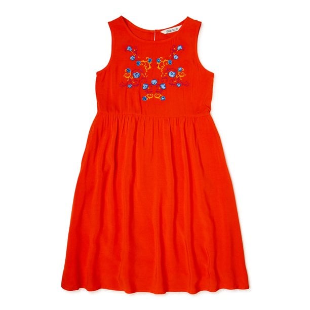 Girls’ Mommy & Me Fit and Flare Dress - Fire
