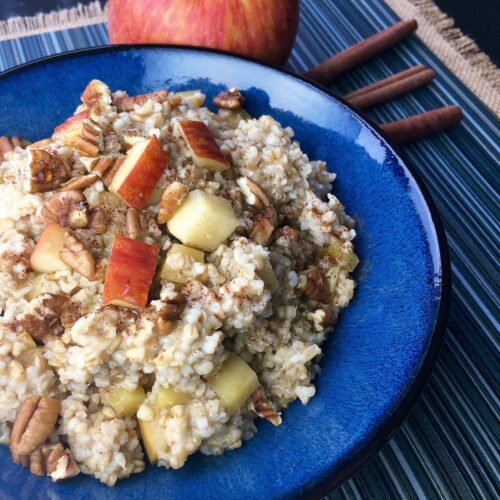 healthy apple cinnamon oats