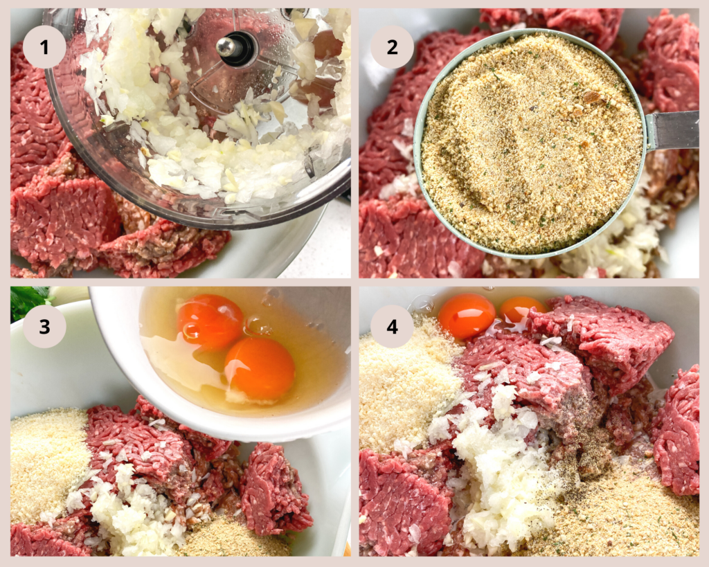 homemade meatballs process 1