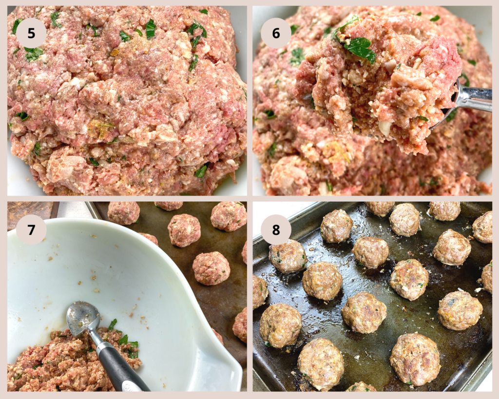 homemade meatballs process 2