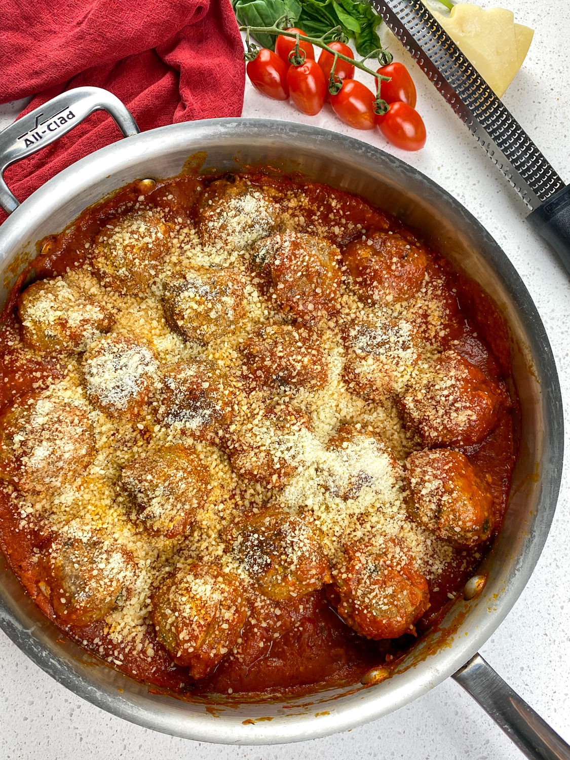 spaghetti with homemade meatballs