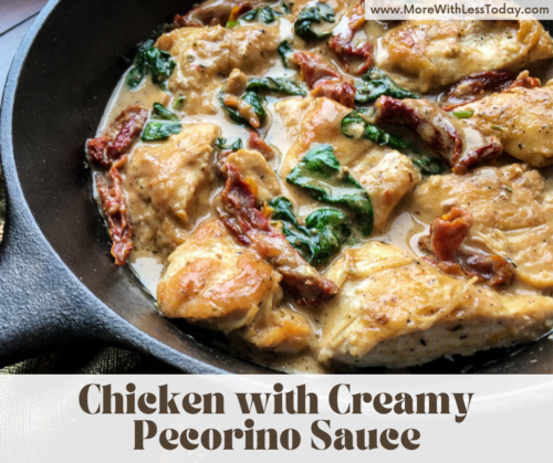 Chicken with Creamy Pecorino Sauce