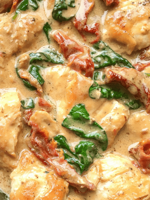 Chicken with Creamy Pecorino Sauce Recipe poster
