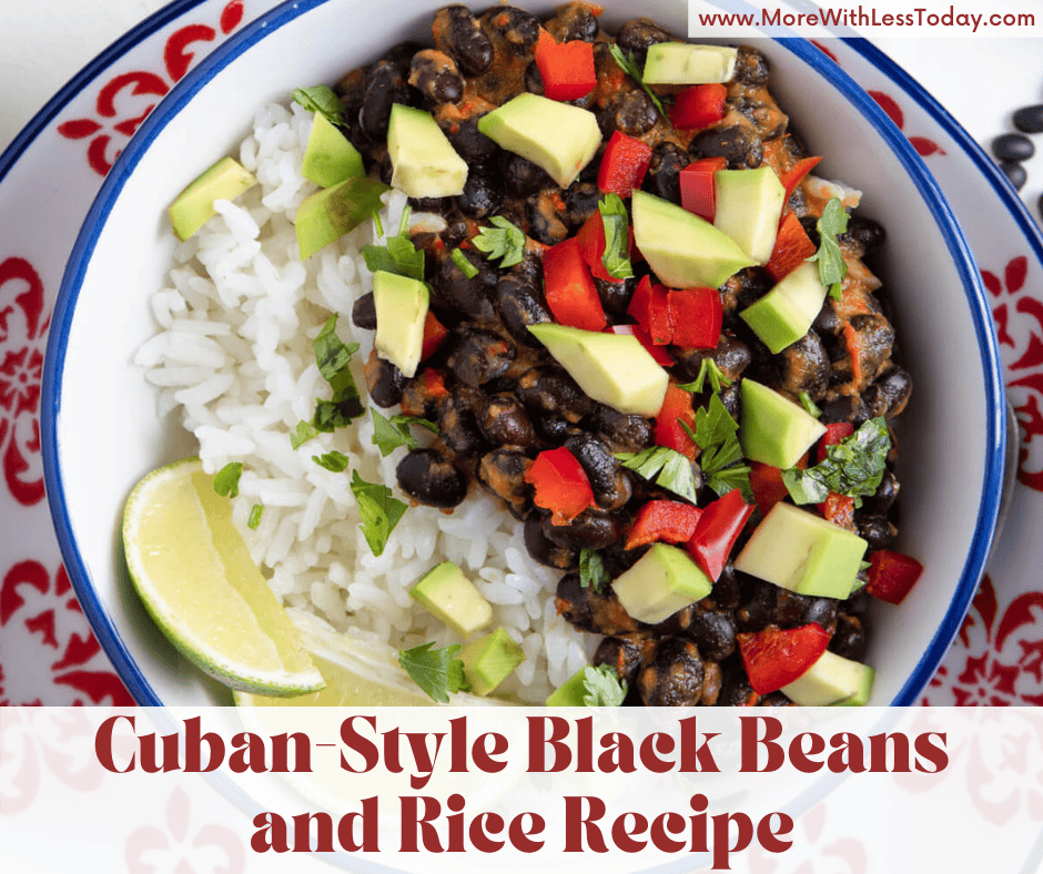 Cuban-Style Black Beans and Rice Recipe