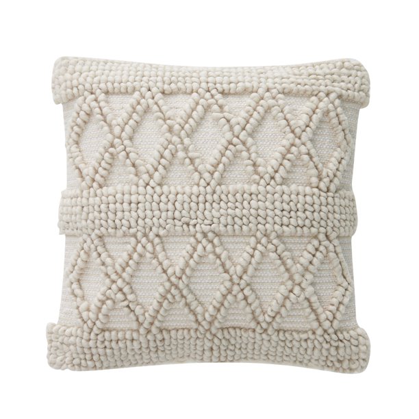 My Texas House Textured Diamond Decorative Pillow Cover
