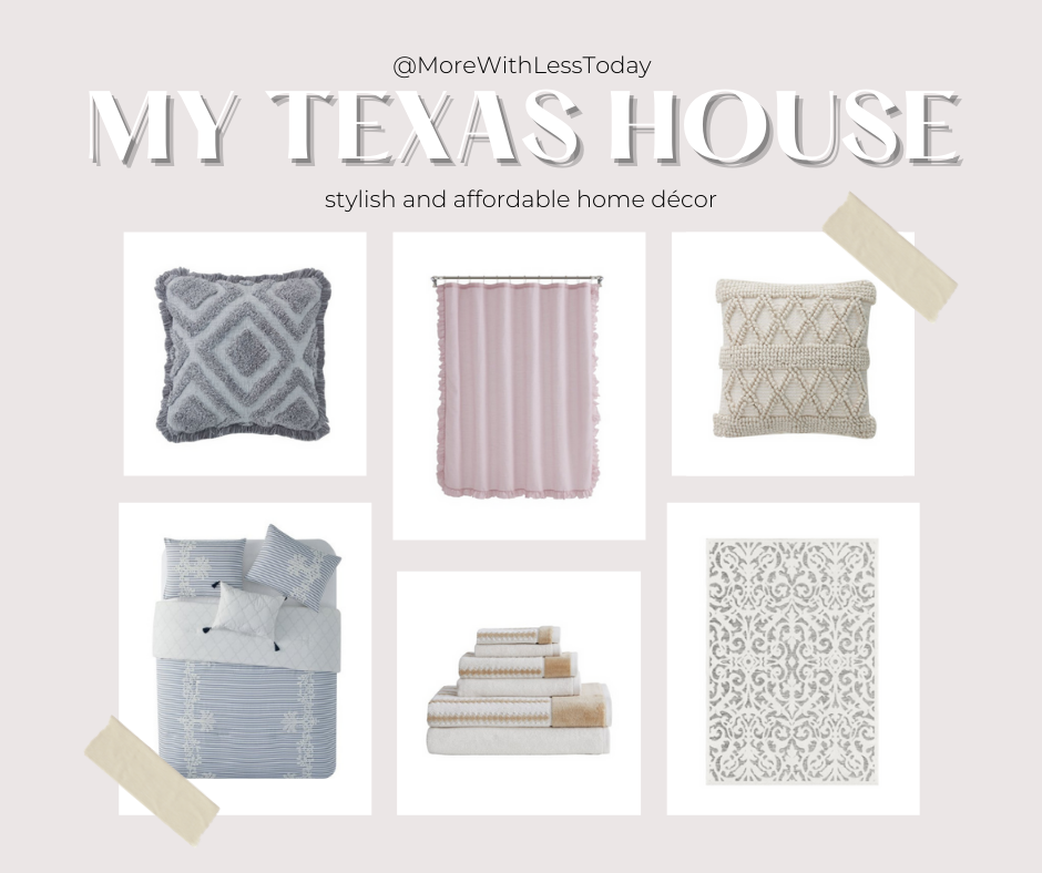 My Texas House collage of favorite items