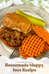 PIN for Homemade Sloppy Joes Recipe