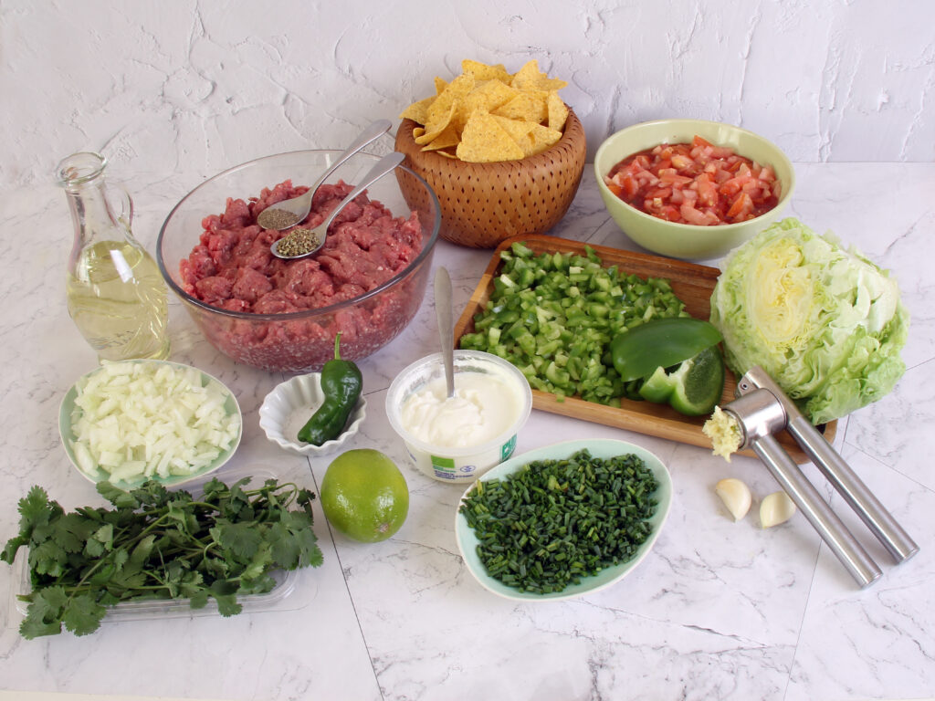 Ranchero Burger Platter ingredients