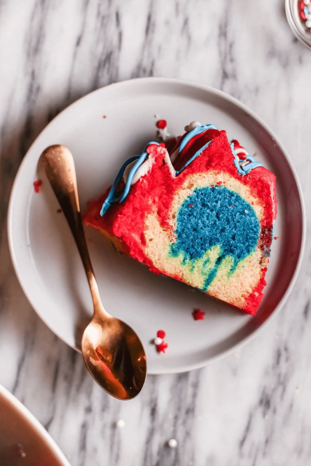 A slice of Firecracker Cake