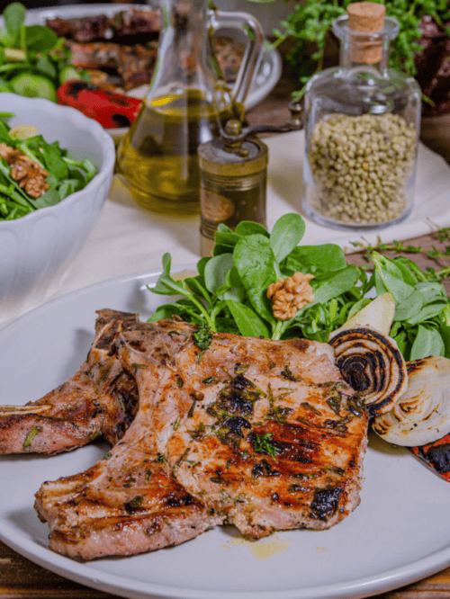 Marinated Grilled Pork Chops Recipe poster