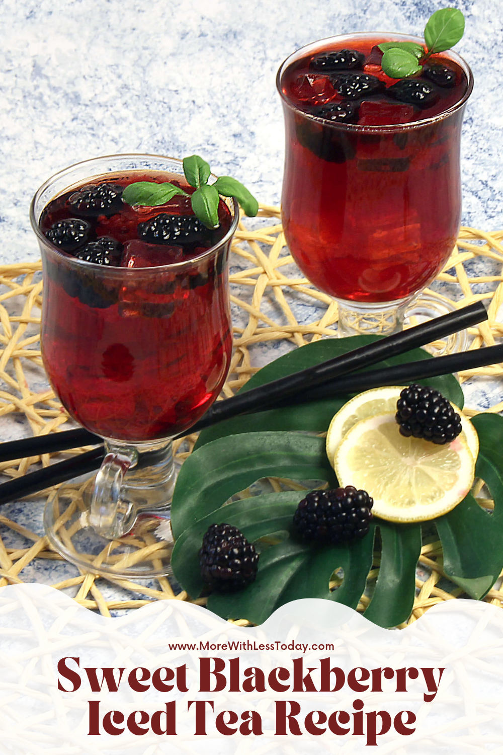 PIN for Sweet Blackberry Iced Tea Recipe