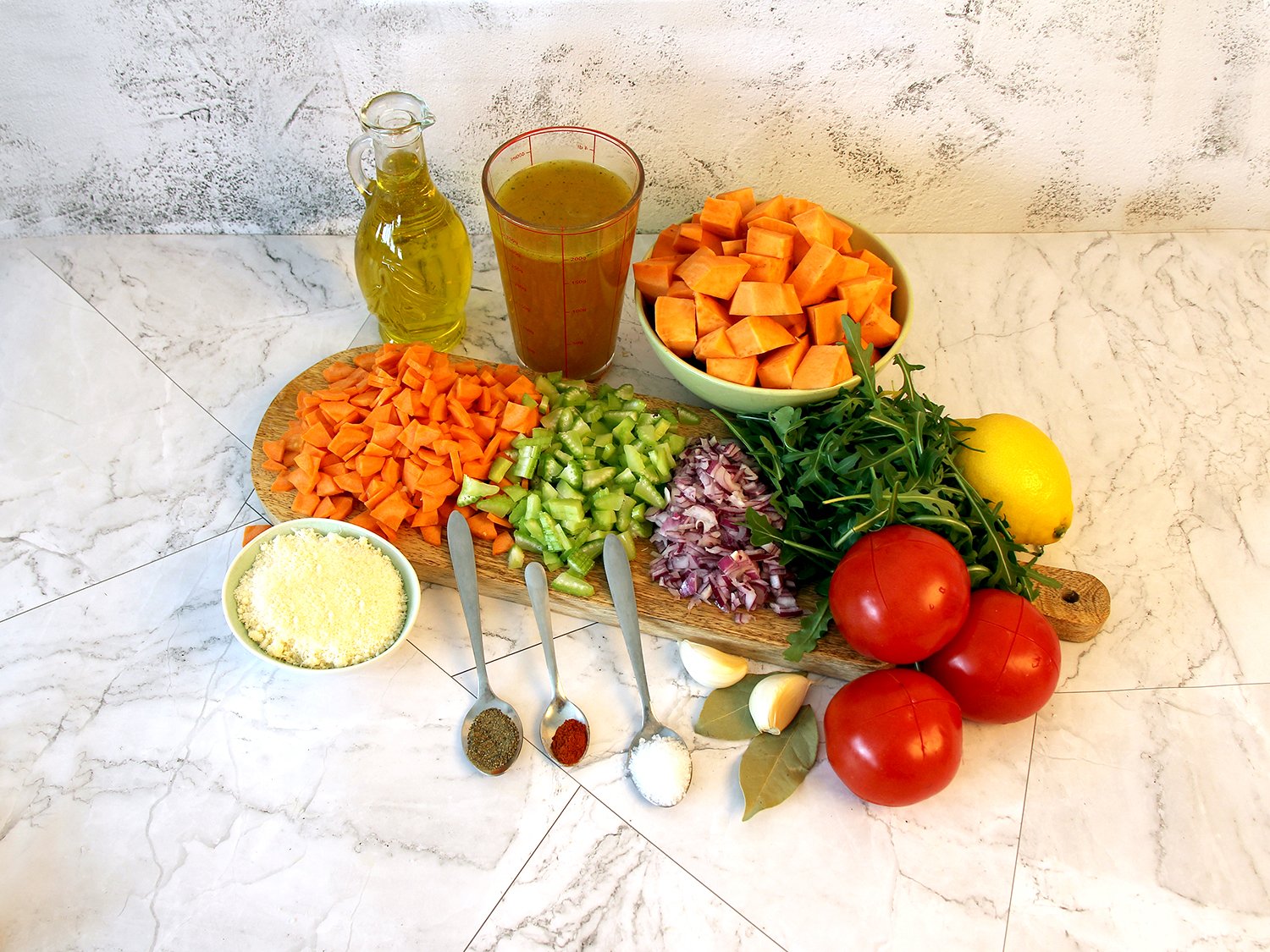 Ingredients for Sweet Potato Soup Recipe