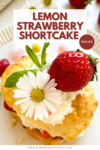 PIN for Lemon Strawberry Shortcake recipe
