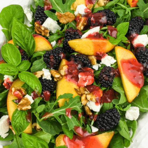 Peach Blackberry Salad