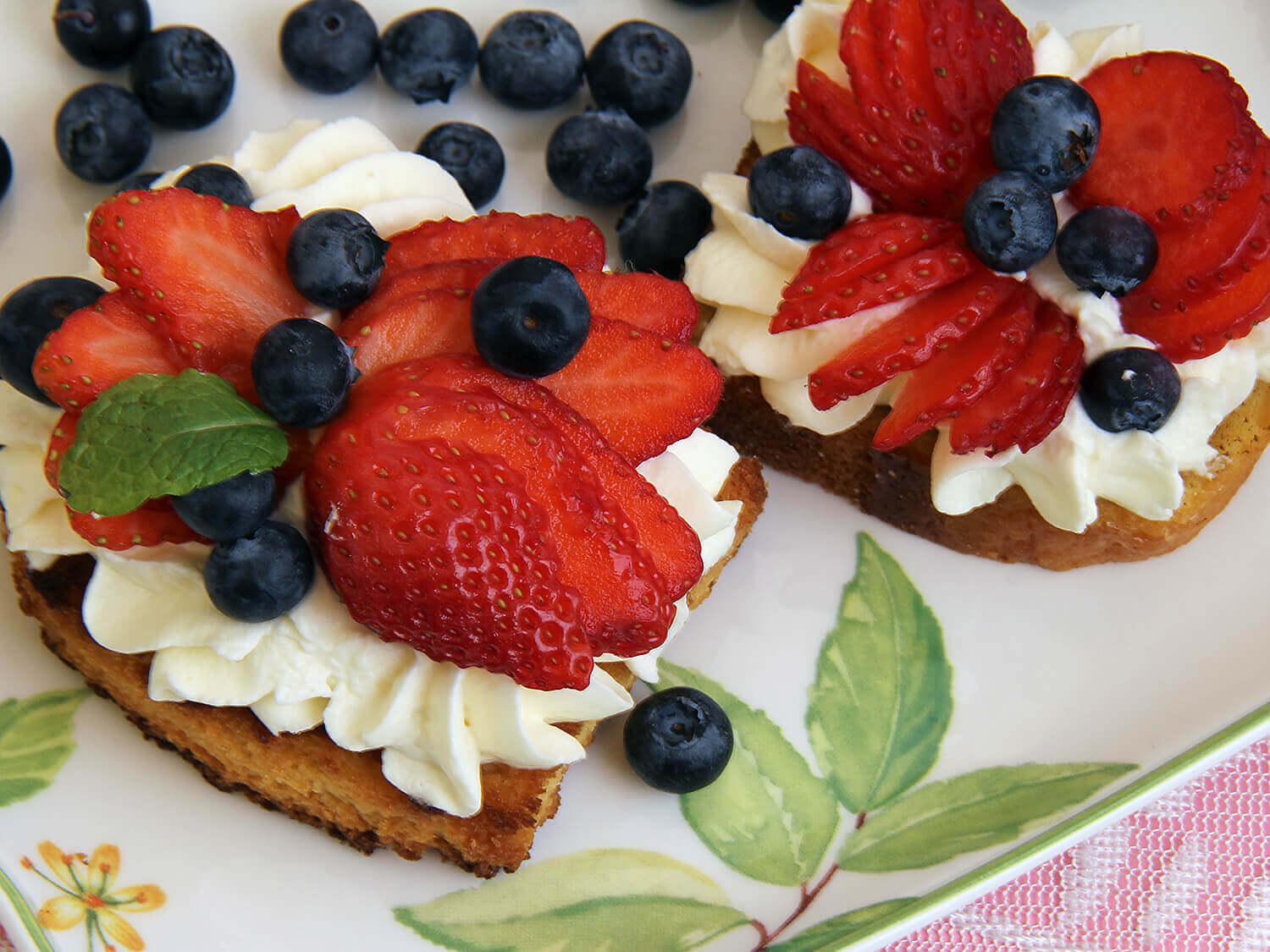 close up of Angel Food Cake